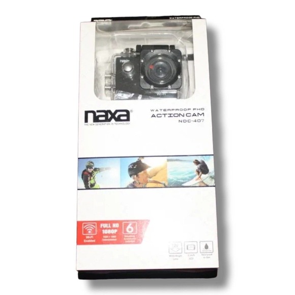 Naxa NDC-407 Waterproof FHD Action Camera 2'' TFT LCD Screen Full HD 1080p NEW - Picture 5 of 6